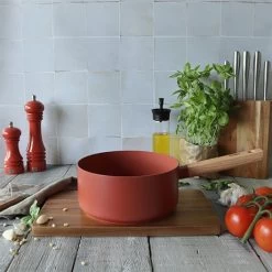Casserole Ector Induction Aluminium Revêtu Manche En Bois 20 Cm Rouge -Magasin De Fournitures De Cuisine À Domicile 108011 2 1 Casserole Ector induction aluminium revetu manche en bois 20 cm rouge Ogo