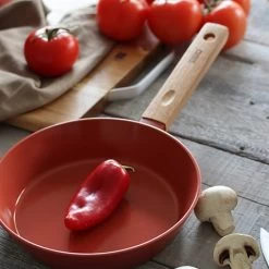 Poêle Ector Induction Aluminium Revêtu Manche En Bois 20 Cm Rouge 10 Poêle Ector Induction Aluminium Revêtu Manche En Bois 20 Cm Rouge -Magasin De Fournitures De Cuisine À Domicile 108012 3 1 Poele Ector induction aluminium revetu manche en bois 20 cm rouge Ogo