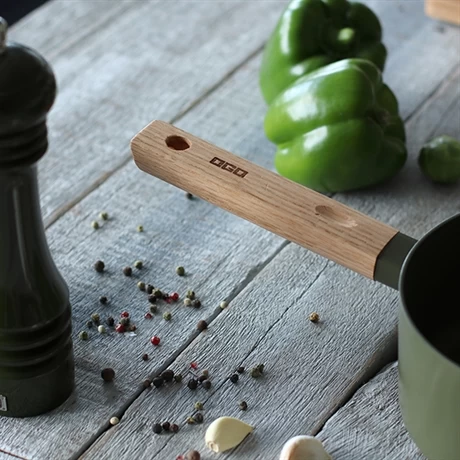 Casserole Ector Induction Aluminium Revêtu Manche En Bois 18 Cm Vert 6 Casserole Ector Induction Aluminium Revêtu Manche En Bois 18 Cm Vert – Image 4