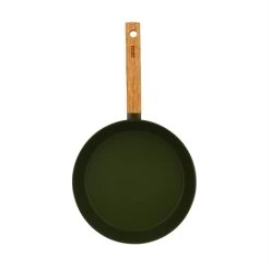 Poêle Ector Induction Aluminium Revêtu Manche En Bois 24 Cm Vert -Magasin De Fournitures De Cuisine À Domicile 108020 4 1 Poele Ector induction aluminium revetu manche en bois 24 cm vert Ogo