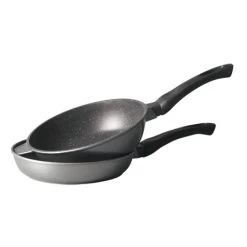 Lot 1 Poêle + 1 Sauteuse Avec Couvercle Et Revêtement Dur Comme La Pierre 28 Cm -Magasin De Fournitures De Cuisine À Domicile 10909 1 2 Lot 1 Poele 1 Sauteuse avec couvercle et revetement Dur comme la pierre 28 cm Mathon