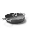 Smeg Sauteuse Aluminium Antiadhésive 28 Cm Noir Mat Avec Couvercle En Verre Trempé -Magasin De Fournitures De Cuisine À Domicile 112002 0 1 Sauteuse aluminium antiadhesive 28 cm noir mat avec couvercle en verre trempe Smeg