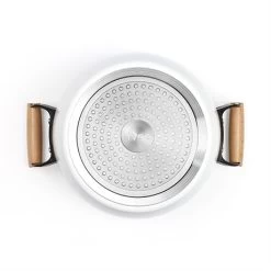 LIVOO Faitout Wood Line Blanc 24 Cm -Magasin De Fournitures De Cuisine À Domicile 116000 3 1 Faitout wood line blanc 24 cm Livoo