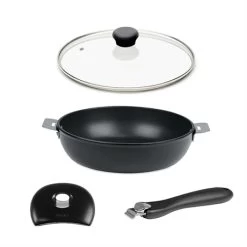 Lot Sauteuse Cookway 24cm Avec Poignée, Anse Et Couvercle