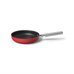 Smeg Poêle Aluminium Antiadhésive 24 Cm Rouge Mat -Magasin De Fournitures De Cuisine À Domicile 131017 2 4 Poele aluminium antiadhesive 24 cm rouge mat Smeg