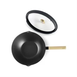 Ibili Wok Aluminium Antiadhésif Avec Couvercle 30 Cm -Magasin De Fournitures De Cuisine À Domicile 131033 1 2 Wok aluminium antiadhesif avec couvercle 30 cm Ibili