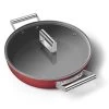 Smeg Sauteuse Aluminium Antiadhésive 28 Cm Rouge Mat Avec Couvercle En Verre Trempé -Magasin De Fournitures De Cuisine À Domicile 132004 0 1 Sauteuse aluminium antiadhesive 28 cm rouge mat avec couvercle en verre trempe Smeg
