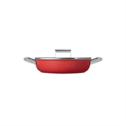 Smeg Sauteuse Aluminium Antiadhésive 28 Cm Rouge Mat Avec Couvercle En Verre Trempé -Magasin De Fournitures De Cuisine À Domicile 132004 2 1 Sauteuse aluminium antiadhesive 28 cm rouge mat avec couvercle en verre trempe Smeg