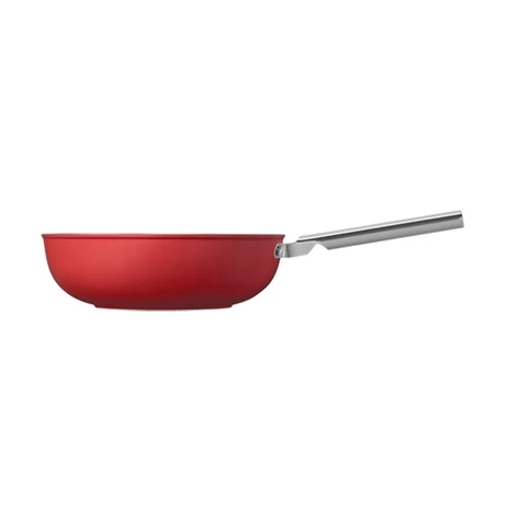 Smeg Wok Aluminium Antiadhésif 30 Cm Rouge Mat 4 Smeg Wok Aluminium Antiadhésif 30 Cm Rouge Mat – Image 2
