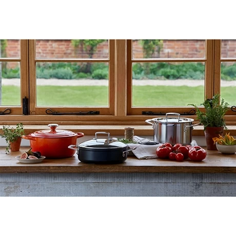 Le Creuset Sauteuse Rondeau Anti-adhérente Les Forgées 30 Cm Et Couvercle En Verre 5 Le Creuset Sauteuse Rondeau Anti-adhérente Les Forgées 30 Cm Et Couvercle En Verre – Image 3