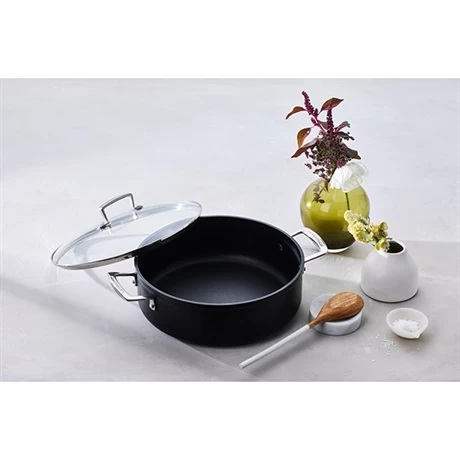 Le Creuset Sauteuse Rondeau Anti-adhérente Les Forgées 30 Cm Et Couvercle En Verre 6 Le Creuset Sauteuse Rondeau Anti-adhérente Les Forgées 30 Cm Et Couvercle En Verre – Image 4