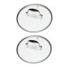 Lot De 2 Couvercles En Verre Excell'Inox 30 Et 32 Cm -Magasin De Fournitures De Cuisine À Domicile 149000 0 1 Lot de 2 couvercles en verre Excell Inox 30 et 32 cm Mathon