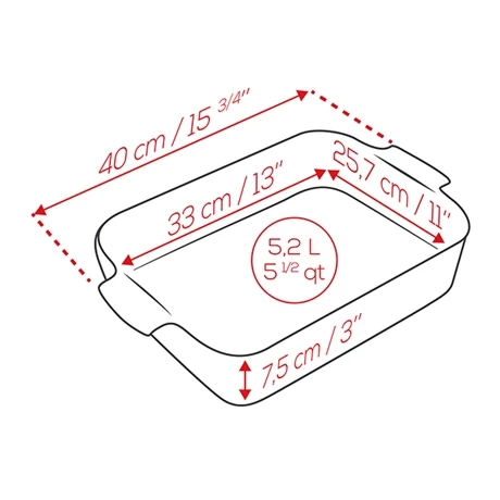 Peugeot Plat Four Rectangulaire Céramique écru 40 Cm 5 Peugeot Plat Four Rectangulaire Céramique écru 40 Cm – Image 3