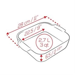 Peugeot Plat Four Carré Céramique Rouge 28 Cm -Magasin De Fournitures De Cuisine À Domicile 201184 1 2 Plat four carre ceramique rouge 28 cm Peugeot