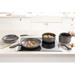 Set 3 Poêles Anti-adhésives Effet Pierre Et Manche Amovible 11 Set 3 Poêles Anti-adhésives Effet Pierre Et Manche Amovible -Magasin De Fournitures De Cuisine À Domicile 20211 4 4 Set 3 poeles anti adhesives Effet Pierre et manche amovible Mathon