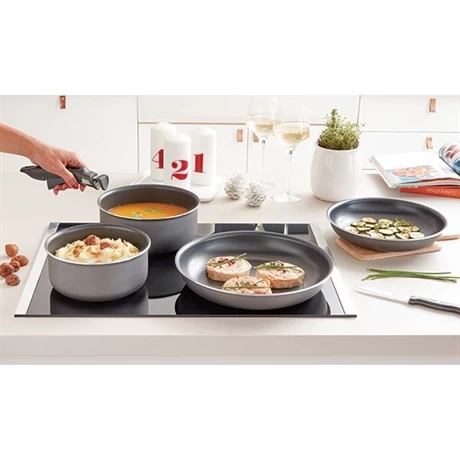 Set 2 Poêles Et 2 Casseroles Anti-adhésives Délice Et Manche Amovible 7 Set 2 Poêles Et 2 Casseroles Anti-adhésives Délice Et Manche Amovible – Image 5