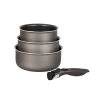 Set 3 Casseroles Anti-adhésives Effet Pierre Et Manche Amovible -Magasin De Fournitures De Cuisine À Domicile 20216 0 3 Set 3 casseroles anti adhesives Effet Pierre et manche amovible Mathon
