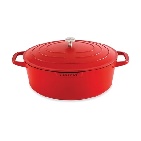 Cocotte Légère Ovale En Fonte D’aluminium 32 Cm 6,5 L Rouge 3 Cocotte Légère Ovale En Fonte D’aluminium 32 Cm 6,5 L Rouge