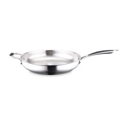 Lot Poêle Tout Inox Et Couvercle Verre 32 Cm Excell'Inox -Magasin De Fournitures De Cuisine À Domicile 209007 1 1 Lot poele tout inox et couvercle verre 32 cm Excell Inox Mathon