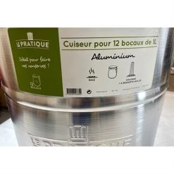 Lot Cuiseur 40 L 12 Bocaux Et Thermomètre à Cadran -Magasin De Fournitures De Cuisine À Domicile 209018 4 1 Lot cuiseur 40 L 12 bocaux et thermometre a cadran Le Pratique