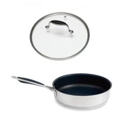 Set Sauteuse Anti-adhérente Excell’Inox 24 Cm Et Couvercle