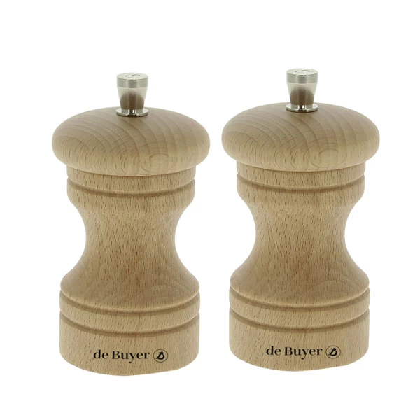De Buyer Set Moulins à Poivre Et à Sel Paso 10 Cm 3 De Buyer Set Moulins à Poivre Et à Sel Paso 10 Cm