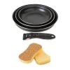 Batterie Poêles Anti-adhérentes Effet Pierre Manche Amovible Et 2 éponges Végétales 2 Batterie Poêles Anti-adhérentes Effet Pierre Manche Amovible Et 2 éponges Végétales -Magasin De Fournitures De Cuisine À Domicile 209048 0 3 Batterie poeles anti adherentes Effet Pierre manche amovible et 2 eponges vegetales Mathon