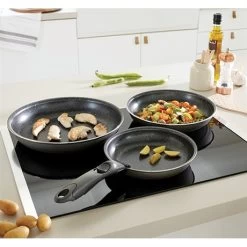 Batterie Poêles Anti-adhérentes Effet Pierre Manche Amovible Et 2 éponges Végétales -Magasin De Fournitures De Cuisine À Domicile 209048 3 3 Batterie poeles anti adherentes Effet Pierre manche amovible et 2 eponges vegetales Mathon