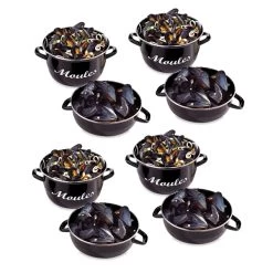 Lot De 4 Marmites à Moules 24 Cm