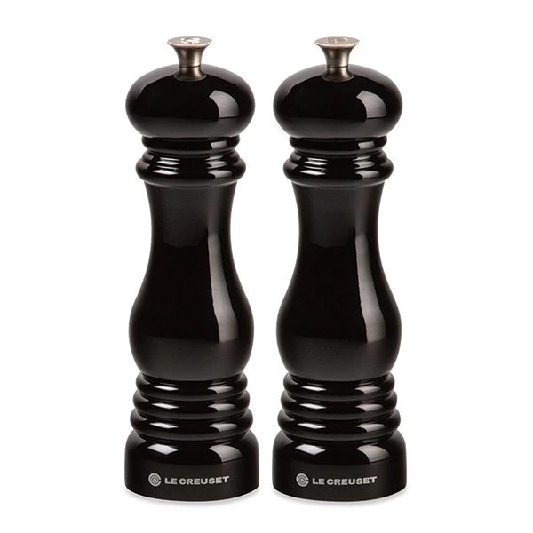 Le Creuset Lot Moulin à Sel Et à Poivre Noir 3 Le Creuset Lot Moulin à Sel Et à Poivre Noir