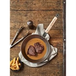 De Buyer Poêle Minéral B Bois 28 Cm -Magasin De Fournitures De Cuisine À Domicile 211015 1 1 Poele Mineral B Bois 28 cm De Buyer