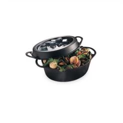 Le Creuset Cocotte Fonte Ovale Doufeu 32 Cm 7,2 L Noir Mat -Magasin De Fournitures De Cuisine À Domicile 21384 1 1 Cocotte fonte ovale Doufeu 32 cm 7 2 L noir mat Le Creuset