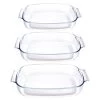 Set De 3 Plats à Four Rectangulaires En Verre Borosilicate 1 Set De 3 Plats à Four Rectangulaires En Verre Borosilicate -Magasin De Fournitures De Cuisine À Domicile 248000 0 4 Set de 3 plats a four rectangulaires en verre borosilicate Mathon