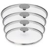 4 Couvercles Verre Cristel Platine 14 à 20 Cm -Magasin De Fournitures De Cuisine À Domicile 24900 0 0 4 couvercles verre Cristel Platine 14 a 20 cm Cristel
