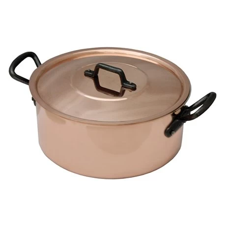 Faitout Avec Couvercle En Cuivre Massif 28 Cm 3 Faitout Avec Couvercle En Cuivre Massif 28 Cm