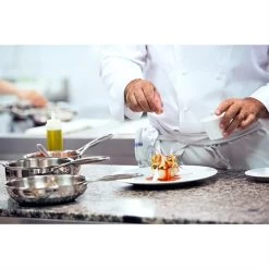 Poêle Sautoir Inox Castel'Pro 20 Cm -Magasin De Fournitures De Cuisine À Domicile 271058 1 5 Poele sautoir inox Castel Pro 20 cm Cristel