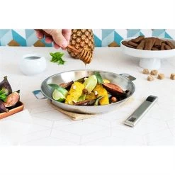 Poêle Inox Strate 24 Cm -Magasin De Fournitures De Cuisine À Domicile 271141 3 4 Poele inox Strate 24 cm Cristel