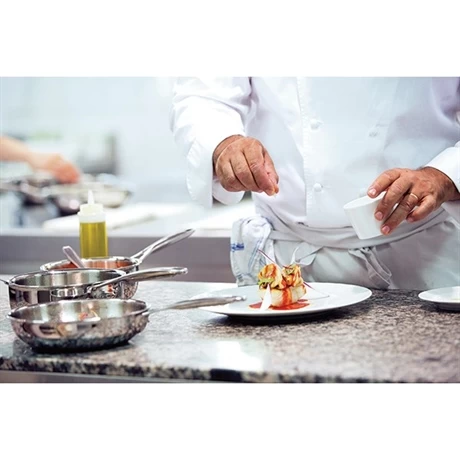 Lot 2 Poêles Sautoirs Inox Castel'Pro 24 Cm Et 28 Cm 5 Lot 2 Poêles Sautoirs Inox Castel'Pro 24 Cm Et 28 Cm – Image 3