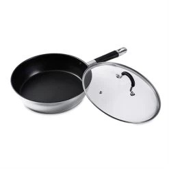 Sauteuse Antiadhésive Inox Et Couvercle Rapid Cook 28 Cm