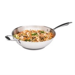 Wok Tout Inox 30 Cm Excell'Inox -Magasin De Fournitures De Cuisine À Domicile 272029 1 1 Wok tout inox 30 cm Excell Inox Mathon