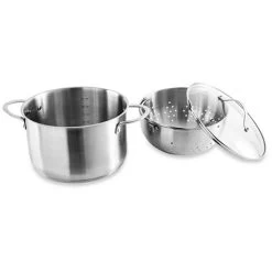 Faitout Inox 24 Cm Avec Panier Passoire Rotatif Et Couvercle En Verre 6,7 L 11 Faitout Inox 24 Cm Avec Panier Passoire Rotatif Et Couvercle En Verre 6,7 L -Magasin De Fournitures De Cuisine À Domicile 273095 4 4 Faitout inox 24 cm avec panier passoire rotatif et couvercle en verre 6 7 L Mathon