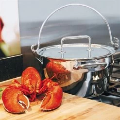 Magasin De Fournitures De Cuisine À Domicile -Magasin De Fournitures De Cuisine À Domicile 273111 1 3 Lot Marmite a crustaces confiture 30 cm et couvercle