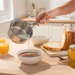 Petite Casserole Inox 2 Becs Verseurs 12 Cm