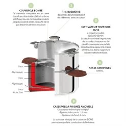 Cuiseur Biome 20 Cm Anses En Bois D'olivier -Magasin De Fournitures De Cuisine À Domicile 276008 3 2 Cuiseur Biome 20 cm anses en bois d olivier Cristel