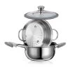 Cuiseur Vapeur Premium Inox 22 Cm 3, 8 L -Magasin De Fournitures De Cuisine À Domicile 27669 0 3 Cuiseur vapeur Premium inox 22 cm 3 8 L Inoxriv