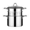 Cuiseur à Pâte Acier Inoxydable Avec Couvercle Verre 20 Cm -Magasin De Fournitures De Cuisine À Domicile 27679 0 1 Cuiseur a pate acier inoxydable avec couvercle verre 20 cm Inoxriv