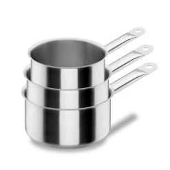 Lot 3 Casseroles 12 14 16 Cm Chef Classic