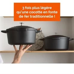 Lot Cocotte Légère Ronde Fonte Aluminium 24 Cm 4,5 L Et Panier Vapeur Multidiamètre -Magasin De Fournitures De Cuisine À Domicile 279166 4 5 Lot cocotte legere ronde fonte aluminium 24 cm 4 5 L et panier vapeur multidiametre Mathon