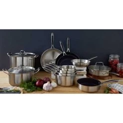 Set De Deux Faitouts En Inox Avec Couvercle 24 Cm Et 28 Cm Excell’inox -Magasin De Fournitures De Cuisine À Domicile 279214 4 2 Set de deux faitouts en inox avec couvercle 24 cm et 28 cm Excell inox Mathon