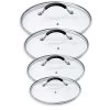 Set De 4 Couvercles En Verre Rapid Cook 14 à 20 Cm -Magasin De Fournitures De Cuisine À Domicile 27935 0 3 Set de 4 couvercles en verre Rapid Cook 14 a 20 cm Mathon